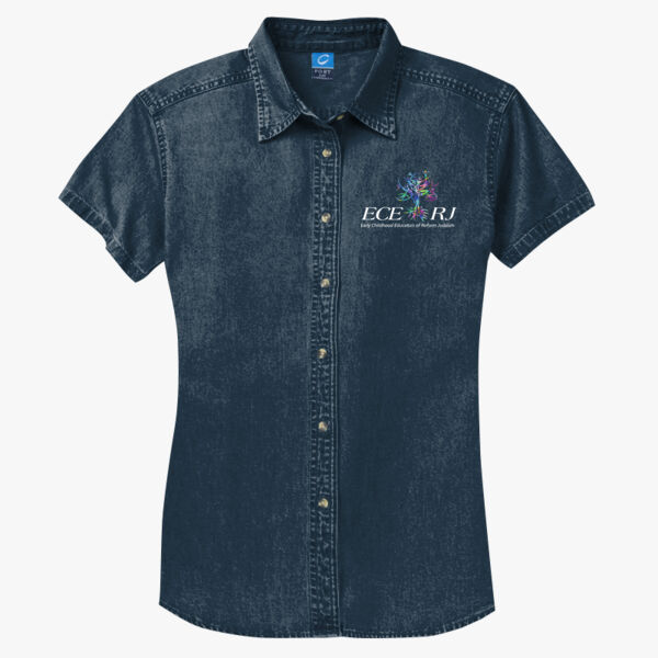 Women's Short Sleeve Value Denim Shirt Thumbnail